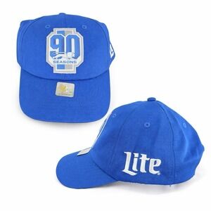 NWT Detroit Lions 90th Seasons Hat Blue NFL Miller Lite One Size Honolulu Blue